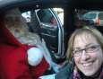 petit tour de Limousine avec papa NOEL ET Mimicafé !!!!